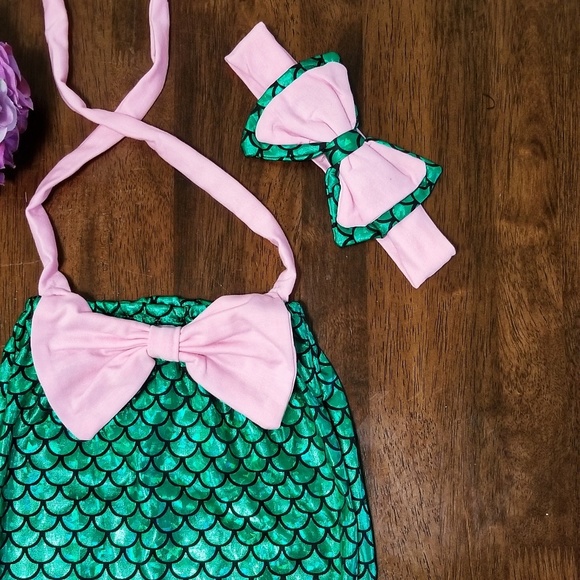 Mermaid One Piece Swimsuit - Picture 3 of 5